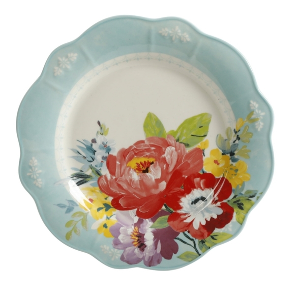 ❤️ New Pioneer Woman Sweet Romance Blossoms 12 Piece Dinnerware Set - Picture 4 of 7